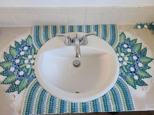 Miniatura 7 de 500 PCS / 1.1 LB Azulejos de Mosaico Cuadrados de Cerámica, 0.4 x 0.4 pulgadas Hechos a Mano para Hacer Micro Azulejos de Mosaico Creativos