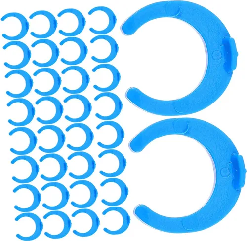 Housoutil 50 unids hebilla de conector para filtro de agua grande purificador de agua clip montaje abrazadera de 1/4 pulgadas