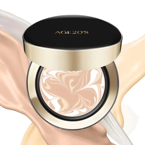 AGE20'S Signature Essence Pact SPF 50+ | Paquete de 1 | 13C PORCELANA | Base en crema, acabado luminoso, cobertura natural | Base cushion coreana