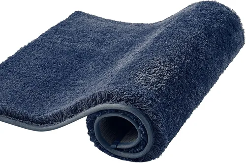 Miniatura 9 de CozeCube Tapetes de baño circulares de vellón para baño, esponjosos, absorbentes, de microfibra de secado rápido, antideslizantes, lavables