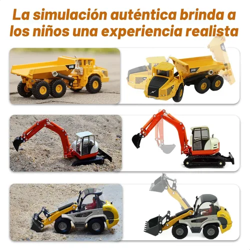 Miniatura 4 de iPlay, iLearn Juego de Sitio de Construcción de Servicio Pesado, Camión Volquete de Metal, Excavadora Retroexcavadora, Tractor Bulldozer Vehículo