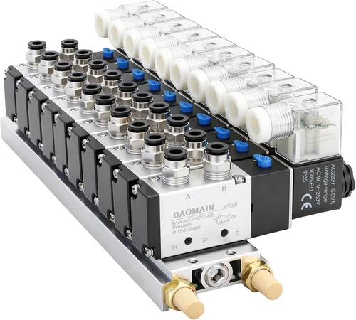 Miniatura 14 de Baomain 4V210-08 AC 220V 5/32" Quick Fitting 2 Posición 5 W Silenciador Base
