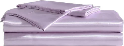 Miniatura 15 de Betsey Johnson - Sábanas de cama individual, juego de ropa de cama de satén con fundas a juego, suaves y sedosas, esenciales para dormitorio