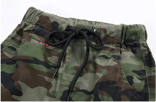 Miniatura 3 de LOKTARC - Pantalones de chándal con cordón para niños, diseño de camuflaje