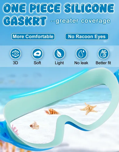 Miniatura 4 de WIN.MAX Paquete de 2 gafas de natación antiniebla, anti rayos UV, visión transparente para hombres, mujeres, niños y niñas, gafas de natación
