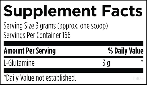 Miniatura 3 de Designs for Health L Glutamina en polvo – Suplemento de aminoácidos de 3000 mg para apoyar la recuperación muscular, digestiva, inmune + salud