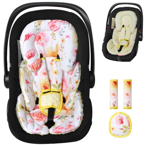 Miniatura 8 de Cojines de apoyo infantil, inserción para asientos de coche, cojines de cochecito, negro