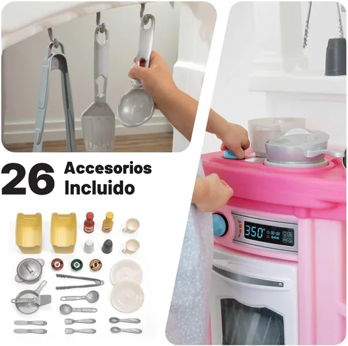 Miniatura 10 de Step2 - Juego de cocina para diversión con amigos Rosa