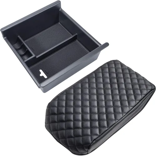 JKCOVER Bandeja organizadora de consola central y funda para reposabrazos compatible con Toyota 4Runner 2010-2020 2021 2022 2023 Toyota 4Runner