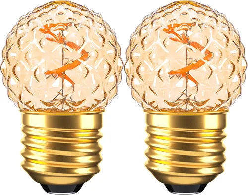 Miniatura 8 de E26 Bombillas de luz baja, bombillas LED G40 Edison pequeñas de 1 W, iguales a 10 W de bombillas incandescentes, 2700 K, luz blanca cálida