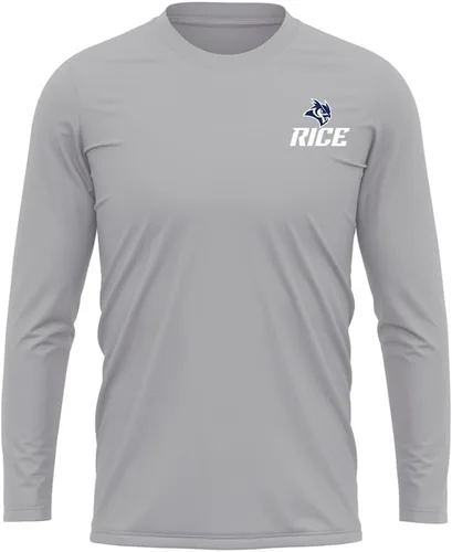 Miniatura 319 de Camisa deportiva de manga larga oficial de la NCAA Collegiate para hombre, con logotipo en el pecho izquierdo, colección Athletic Heather