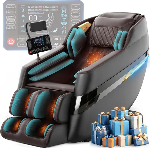 FURNIMAT 2026 Silla de masaje de cuerpo completo, sillón reclinable de masaje Shiatsu de gravedad cero con pista SL 3D, control AI, escaneo