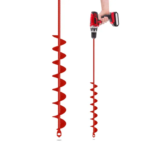 Miniatura 12 de Broca de taladro para plantar – Broca en espiral de 1.6 x 16.5 pulgadas – Herramienta para plantar bulbos – Taladro hexagonal de 3/8 pulgadas