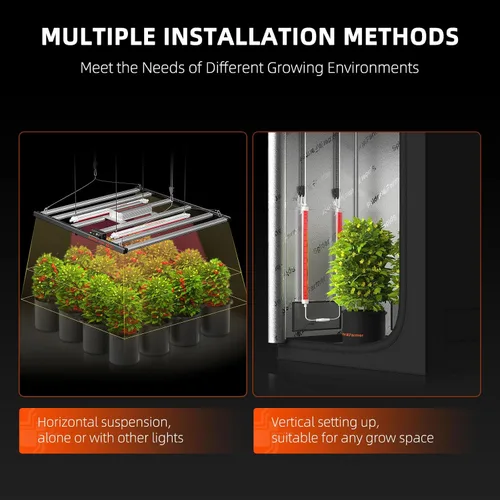 Miniatura 5 de Spider Farmer GlowR40 - Luz LED para cultivo de plantas, barra de iluminación suplementaria de color rojo profundo de 2 pies, 650-665 NM de alta
