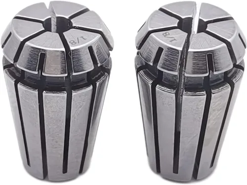 Miniatura 9 de Juego de pinzas Er11, portabrocas de enrutador de 1/8 pulgadas para máquina de grabado CNC y herramienta de torno de fresado (ER11 1/8 pulgadas)