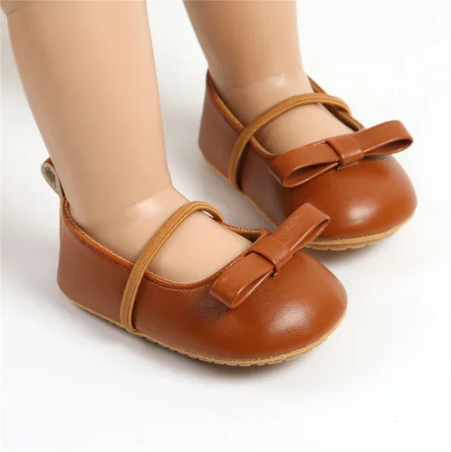 Miniatura 2 de Zapatos planos para bebé niña, zapatos planos para caminar, suela suave, zapatos de princesa Mary Jane, zapatos de vestir de boda, zapatos de cuna