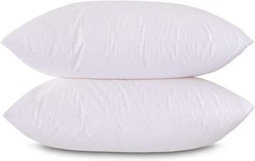 Miniatura 2 de Almohada rectangular de 11 x 21 pulgadas, hipoalergénica, de lujo, 100 % plumas, funda de algodón 100% de algodón batista, nunca envasada al vacío