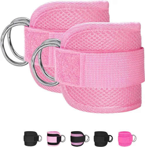 Miniatura 21 de Correas de Tobillo de Fitness para Máquina de Cable, Kickbacks Ejercicios de Glúteos, Ejercicios de Parte Inferior del Cuerpo, Correas Ajustables