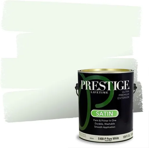 Miniatura 106 de PRESTIGE Pintura exterior e imprimación en uno, aloe, plano, 1 galón