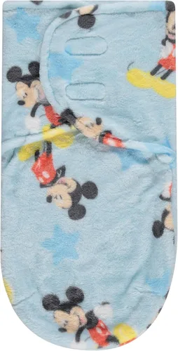 Disney Mickey Mouse - Saco para envolver al bebé de una sola capa, manta de envolver para recién nacido, manta suave y cómoda, manta para dormir o