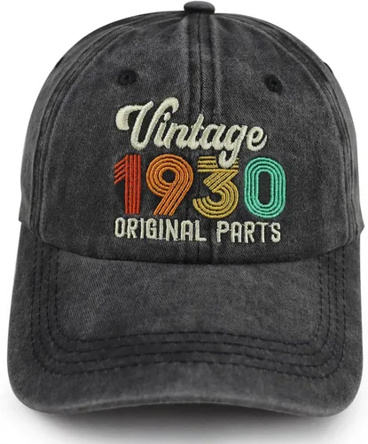 Sombrero vintage de cumpleaños 91, 81, 71, 61, 51, 41, 31, para mujeres y hombres, vintage 1933, 1943, 1953, 1963, 1973, 1983, 1993