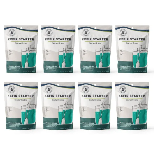 Miniatura 8 de Cultures for Health Cultivo iniciador de kéfir 4 paquetes de polvo de inicio liofilizado Haz kéfir con leche, agua o jugo Recultivo de bebidas