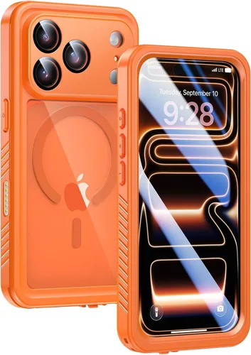 Miniatura 19 de Lanhiem Funda Magnética para iPhone 17 Pro de Privacidad, Funda Impermeable a Prueba de Polvo, [Protector de Pantalla Antiespía Integrado]