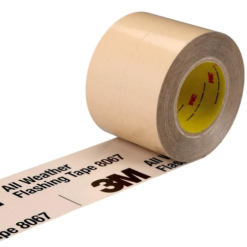 Miniatura 5 de 3M Cinta de Sellado para Todo Clima 8067 (4" x 75 pies) - 1 Rollo - Autoadhesiva Impermeable para Ventanas y Puertas, Revestimiento Ranurado