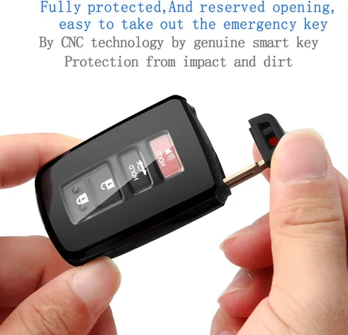Miniatura 5 de Funda compatible con llavero para llave de Toyota, de TPU suave de alta calidad y protección de 360 grados, para Tacoma Sequoia Tundra 4Runner