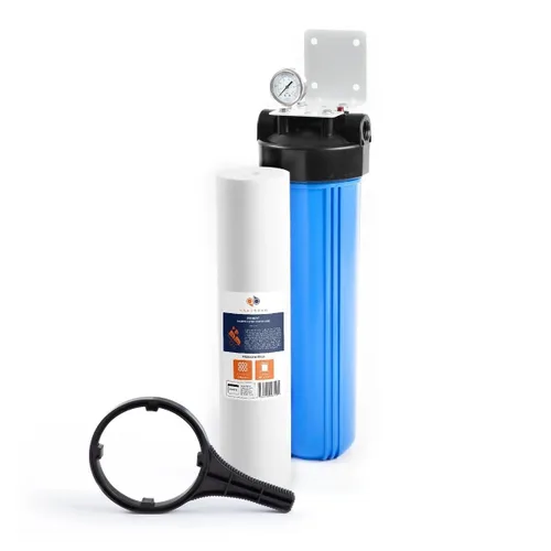 Miniatura 26 de Aquaboon 10x4.5 Carcasa para filtro de agua para toda la casa Filtro de agua certificado NSF para sistema de filtración con medidor y liberación
