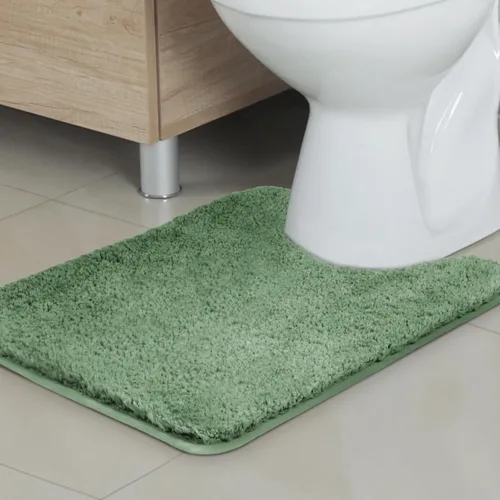 Miniatura 64 de TECHMILLY Alfombras Corredoras de Baño Super Suaves Peludas, Alfombras de Baño de Microfibra Gruesas Antideslizantes Absorbentes, Tapete de Baño