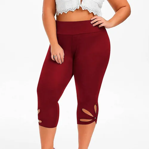 Miniatura 8 de Pantalones capri para mujer, estilo casual, de verano, elásticos, de cintura alta, pantalones de yoga, ajuste atlético, pantalones deportivos