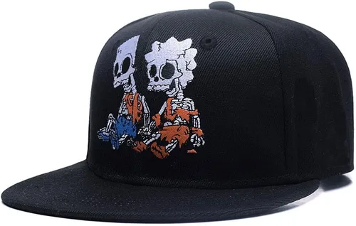 Miniatura 9 de Quanhaigou - Gorra con visera para hombre y mujer, estilo Hip Hop, con visera plana colorida, gorra de béisbol ajustable para adolescentes Coco Rojo