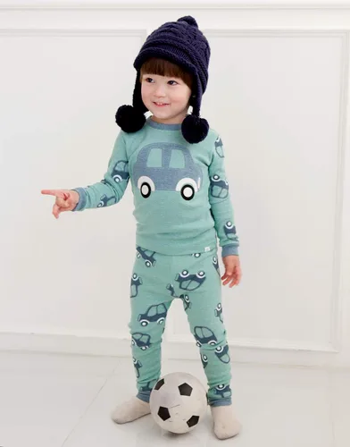 Miniatura 2 de VAENAIT BABY - Conjunto de pijama de 100% algodón 12M-12Y para niños y niñas con estampa de animal, camión, conejo, personajes