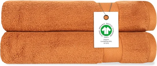 Miniatura 39 de Toalla de baño de felpa de algodón orgánico de lujo Certificado GOTS y OEKO-TEX Toallas de calidad hotelera premium Tecnología Feather Touch