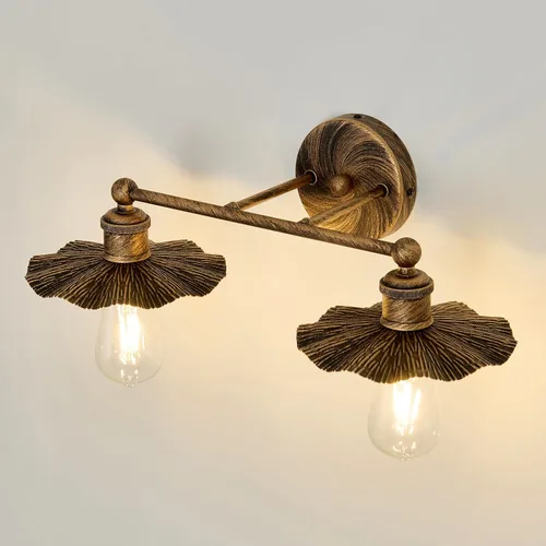 Miniatura 10 de ZGLAOJT 2 Luces Vintage para Tocador Doradas Accesorios de Iluminación para Baño Sobre Espejo.