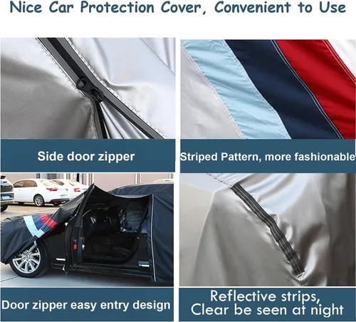 Miniatura 3 de Waterproof Car Cover Compatible with Audi Q2/Q3/Q4/Q5/Q6/Q7/Q8,All Weather Outdoor Car Covers Waterproof Breathable Large Car Cover with