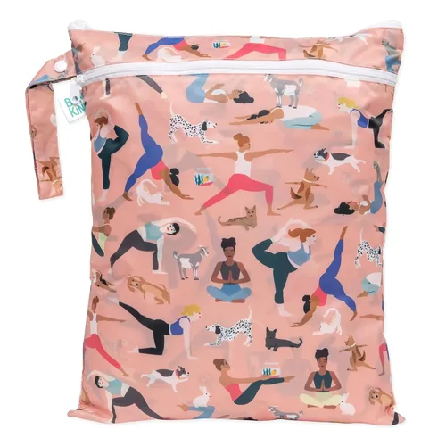 Miniatura 33 de Bumkins Bolsa Húmeda Colgante Impermeable Grande para Bebé, Lavandería, Ropa Sucia, Viajes, Traje de Baño, Pañales de Tela, Piscina, Toallas