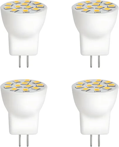 Miniatura 9 de MR8 Bombillas LED 2W 12V Gu4.0 Bi-pin Bombillas LED Blanco Cálido 2700K-3000K para iluminación de paisaje de bajo voltaje al aire libre y luces