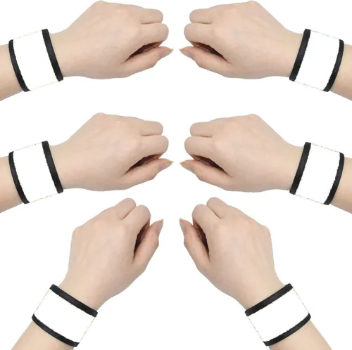 Miniatura 7 de Pulseras LED que brillan con luz para el brazo, bandas de muñeca intermitentes de alta visibilidad, luces de equipo de seguridad para ciclismo
