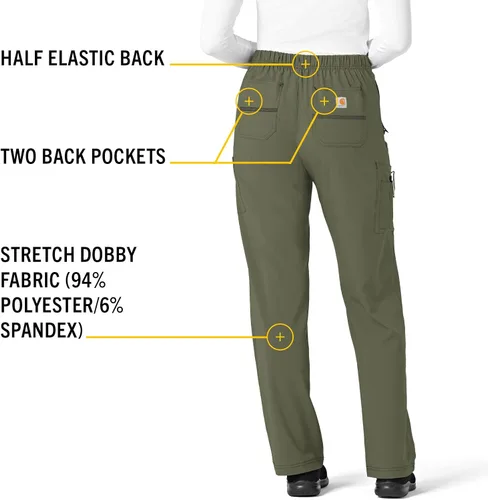 Miniatura 4 de Carhartt Cross-Flex - Pantalón cargo con corte recto para mujer