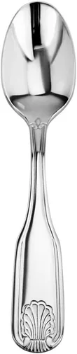 Miniatura 14 de New Star Foodservice 58260 - Cuchara de servir de acero inoxidable 18/0, diseño de concha, 21.3 cm, juego de 12