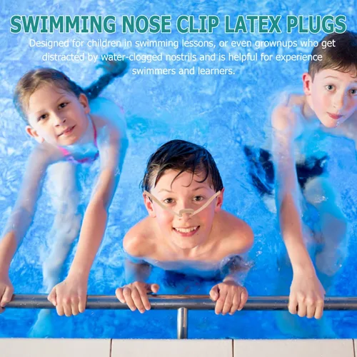 Miniatura 6 de BESPORTBLE Clip de nariz de natación, clip de nariz de natación con cuerda, cómodo tapón de nariz para niños y adultos, 1 unidad