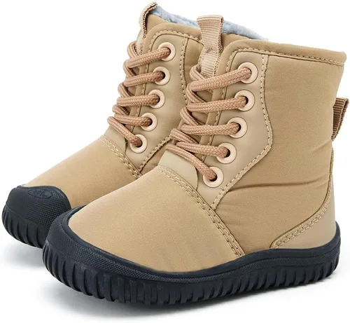 Miniatura 30 de BMCiTYBM Botas de nieve de invierno para bebés y niños pequeños, de piel sintética, cálidas, antideslizantes, zapatos para primeros pasos