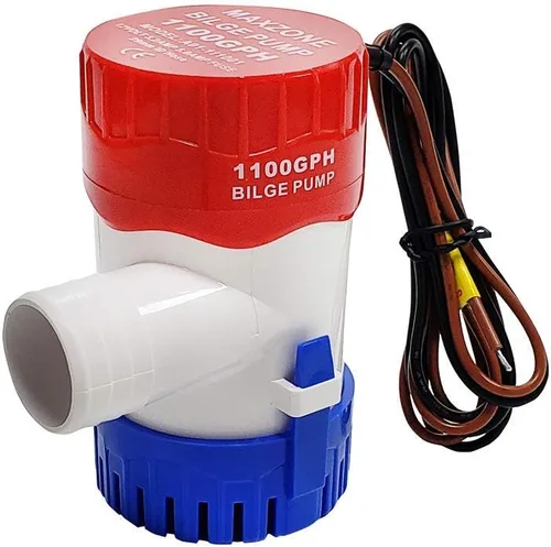 Miniatura 11 de Bomba de agua sumergible automática para barco de sentina 12 V 1100 GPH Auto con interruptor flotante, salida de 1-1/8", compacta para barco marino