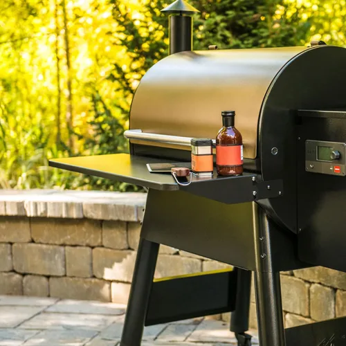 Miniatura 7 de Estante frontal plegable Stanbroil para parrilla de pellets Traeger Pro 780 Ironwood 885, reemplazo de accesorios de parrilla para estante plegable