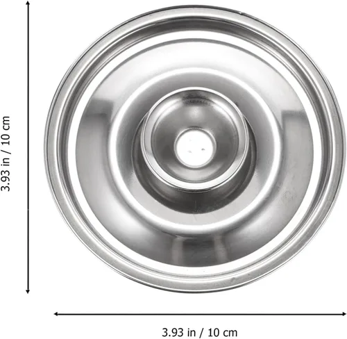 Miniatura 4 de DOITOOL Tapa de sartén de acero inoxidable con tapa de acero inoxidable - Tapa universal pequeña de 3.9 pulgadas para ollas, tapa de mini sartén