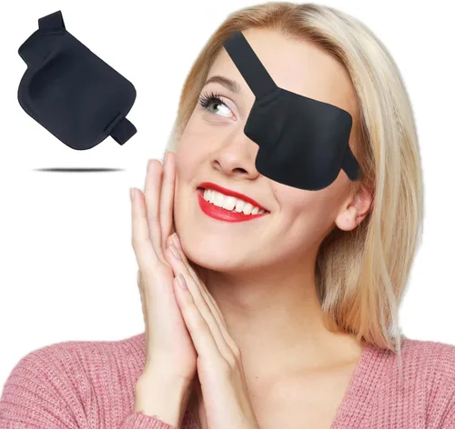 Parche para ojos 3D, parches médicos para adultos y niños, parches para ojos perezosos para ambliopía 3D para ojo izquierdo