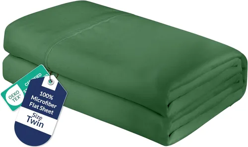 Miniatura 71 de Royale Linens Sábana Plana King – Sábanas Planas de Microfibra Cepillada Ultra Suave 1800 Solamente – Sin Arrugas y Resistente a las Manchas – Gris