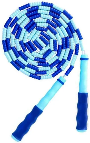 Miniatura 14 de Cuerda de saltar para niños, niñas y niños, cuerdas de saltar suaves con cuentas, cuerda de saltar ajustable, cuerda segmentada sin enredos